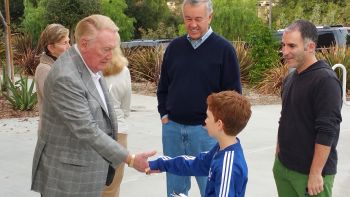 Gavin meets Vince Scully