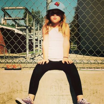 Hayley sitting on Wall